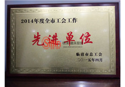 臨清市總工會頒發先進單位獎